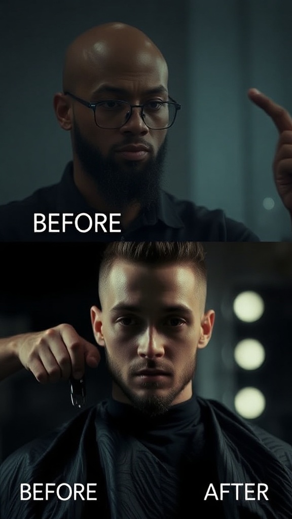 Barbershop before/after sample