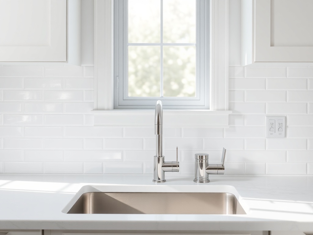 Onondaga technician working on a sink installation