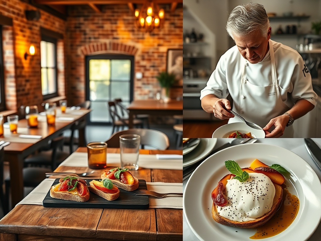 Burrata and stone-fruit antipasto