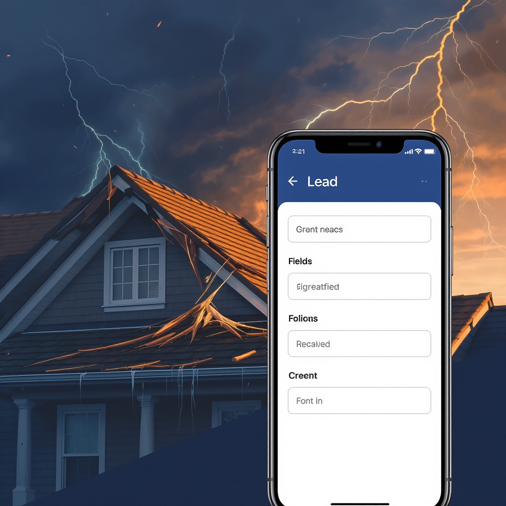 Roofing contractor with homeowner