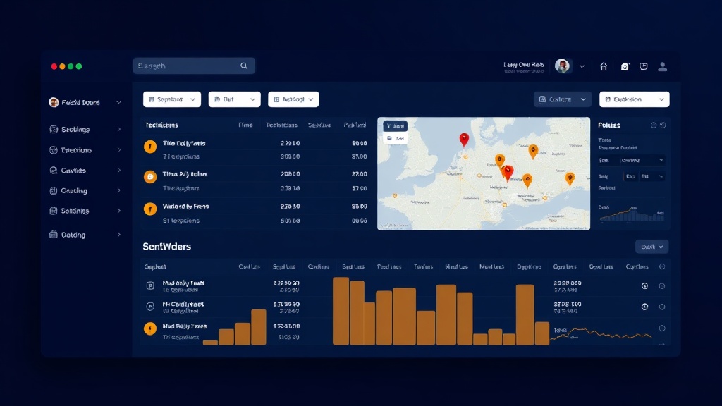 FieldOS dispatch dashboard