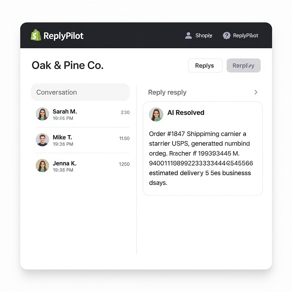 ReplyPilot merchant dashboard preview