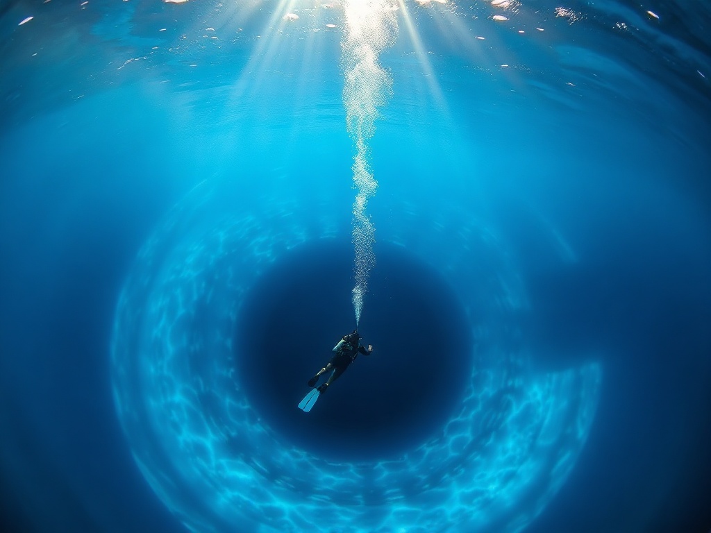 Scuba diving the Blue Hole