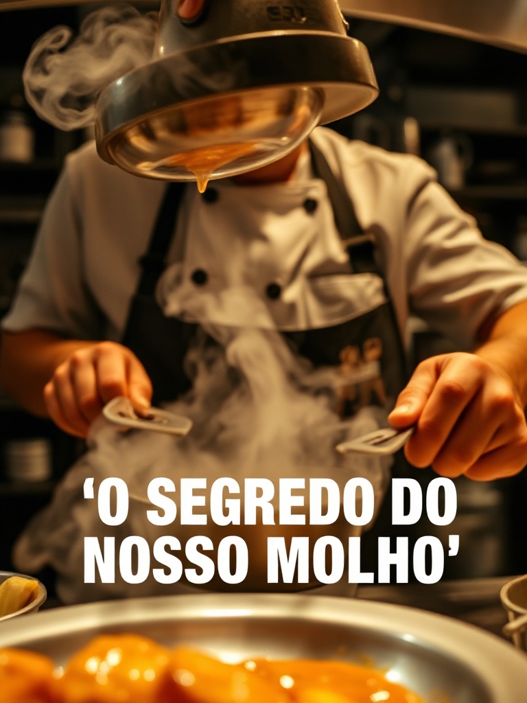 Chef revelando segredo do molho — reel restaurante