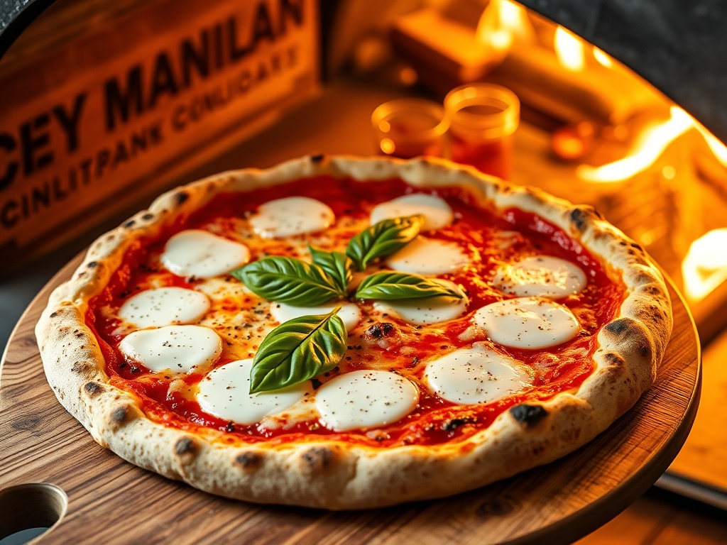 Wood-fired pizza