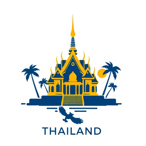 Thailand skyline and coastline