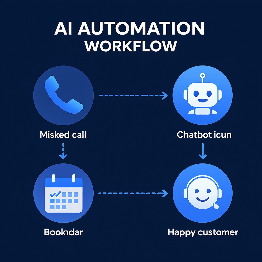 BookedAI automation workflow — lead capture to booking