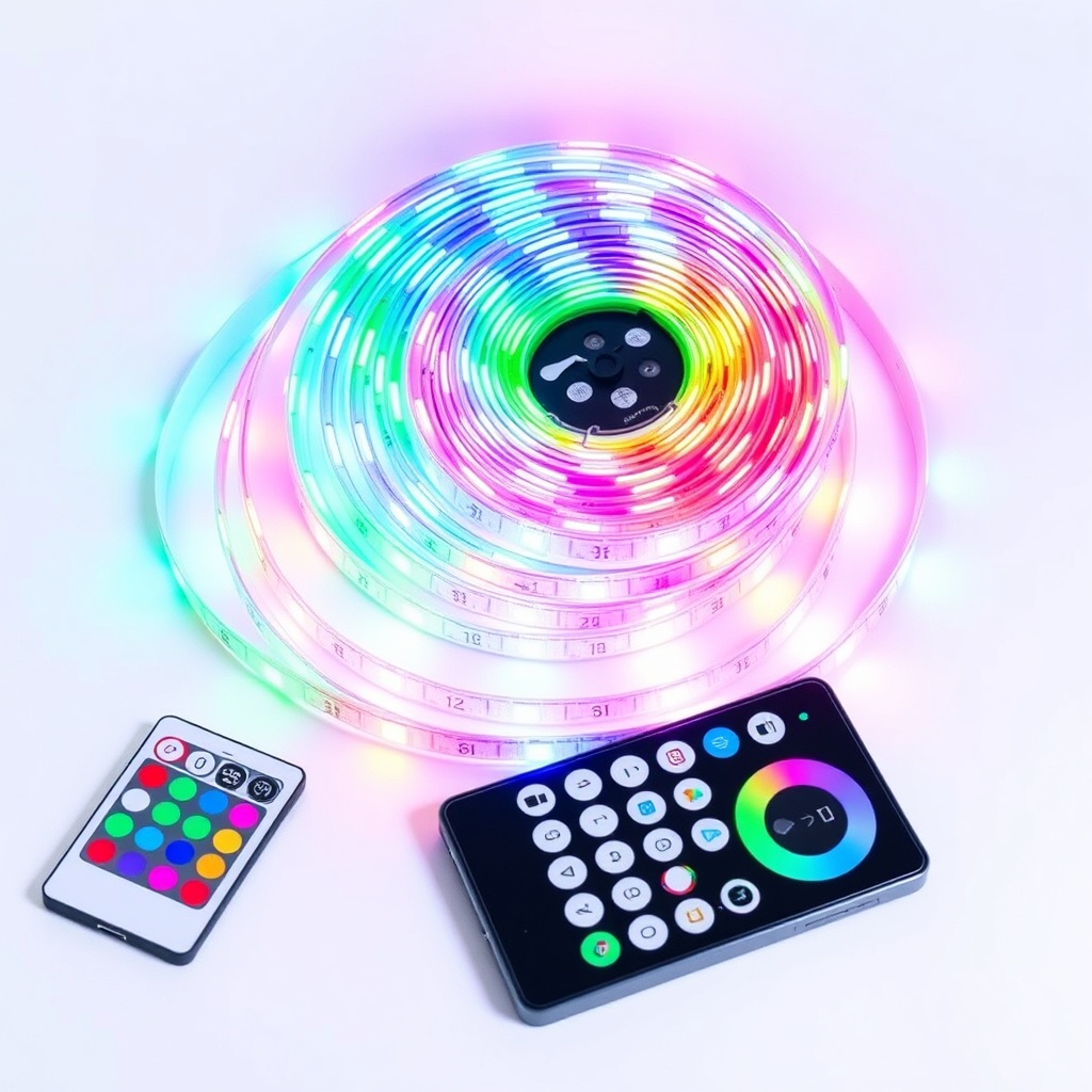 RGB LED Strip Lights (5M, App+Remote Control) — "The Vibe"