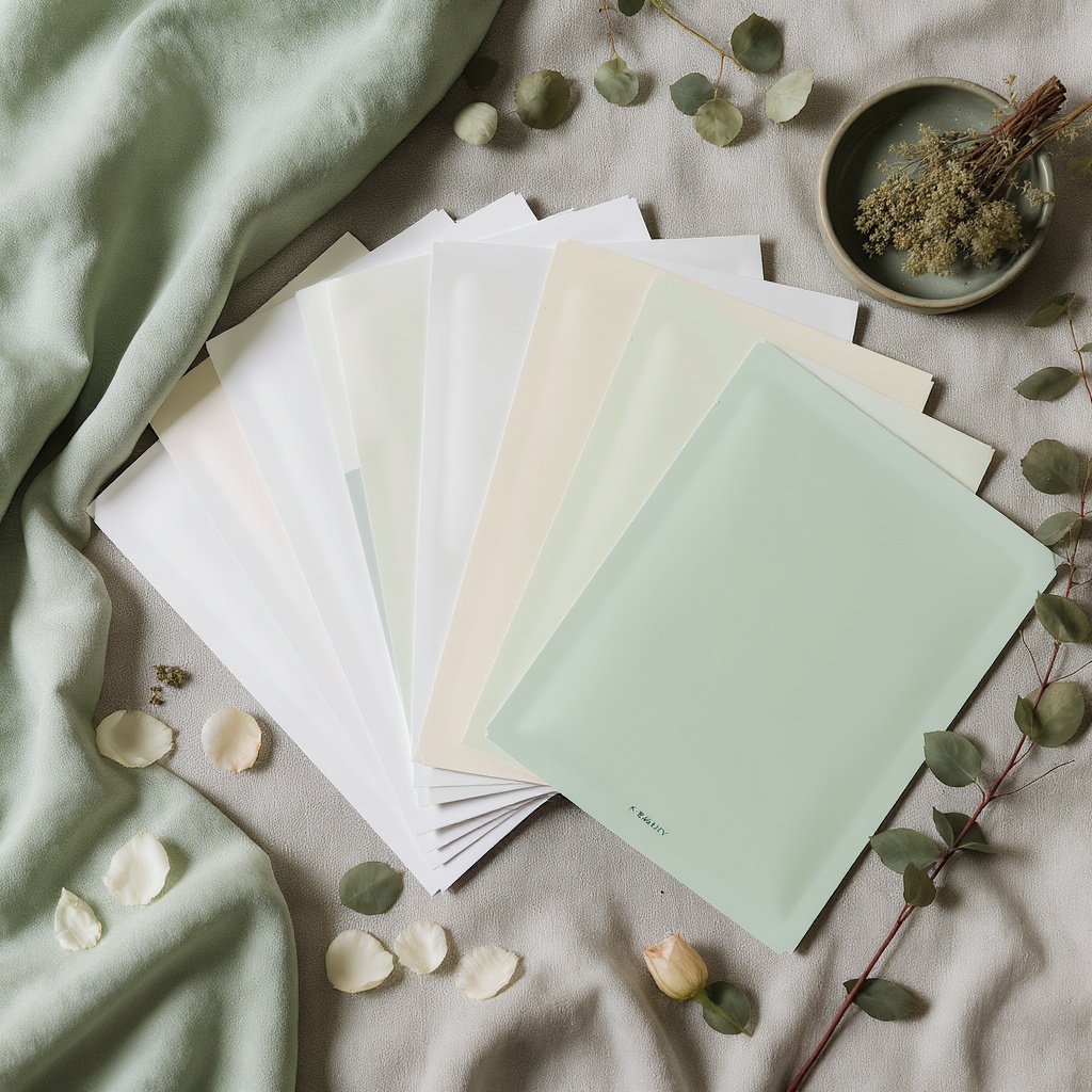 7-Day Glow Kit — seven sheet masks fanned out with botanicals on sage linen