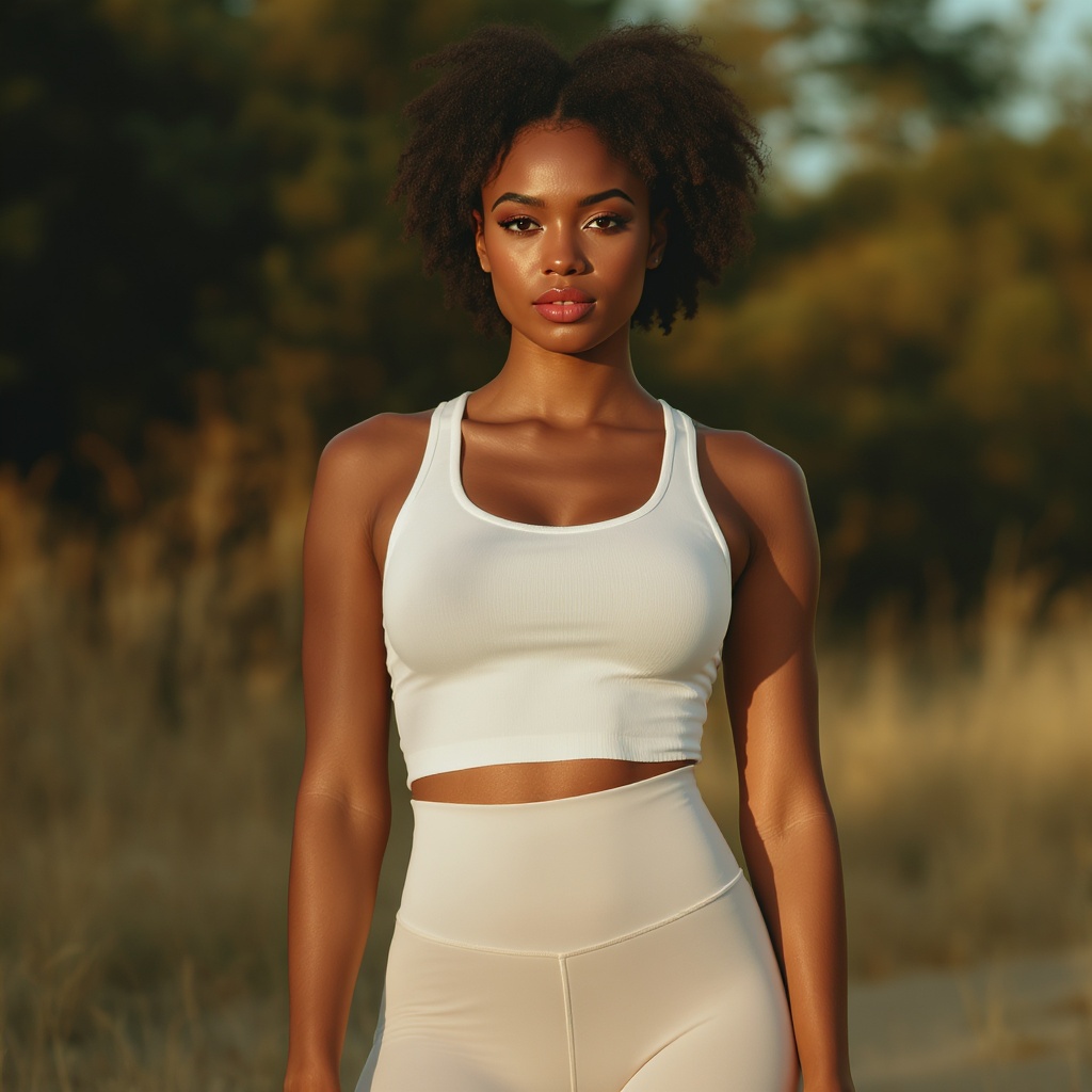 Model in Culture Legends activewear