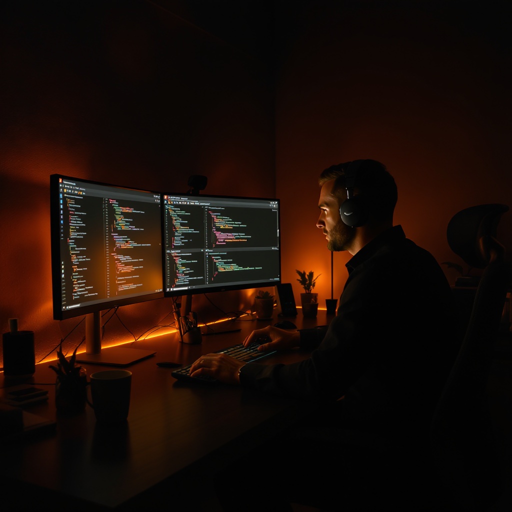 Engineering manager at work
