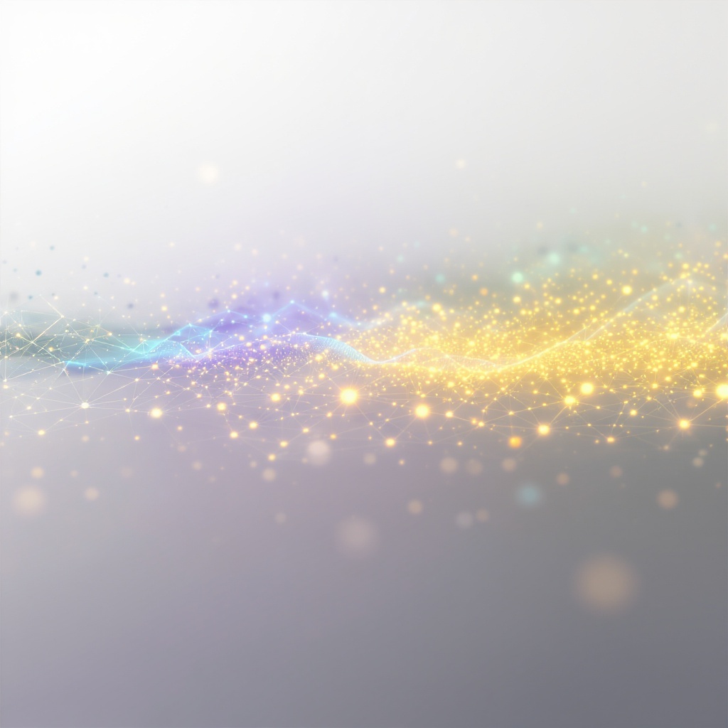 Zena decision intelligence visualization — abstract data network