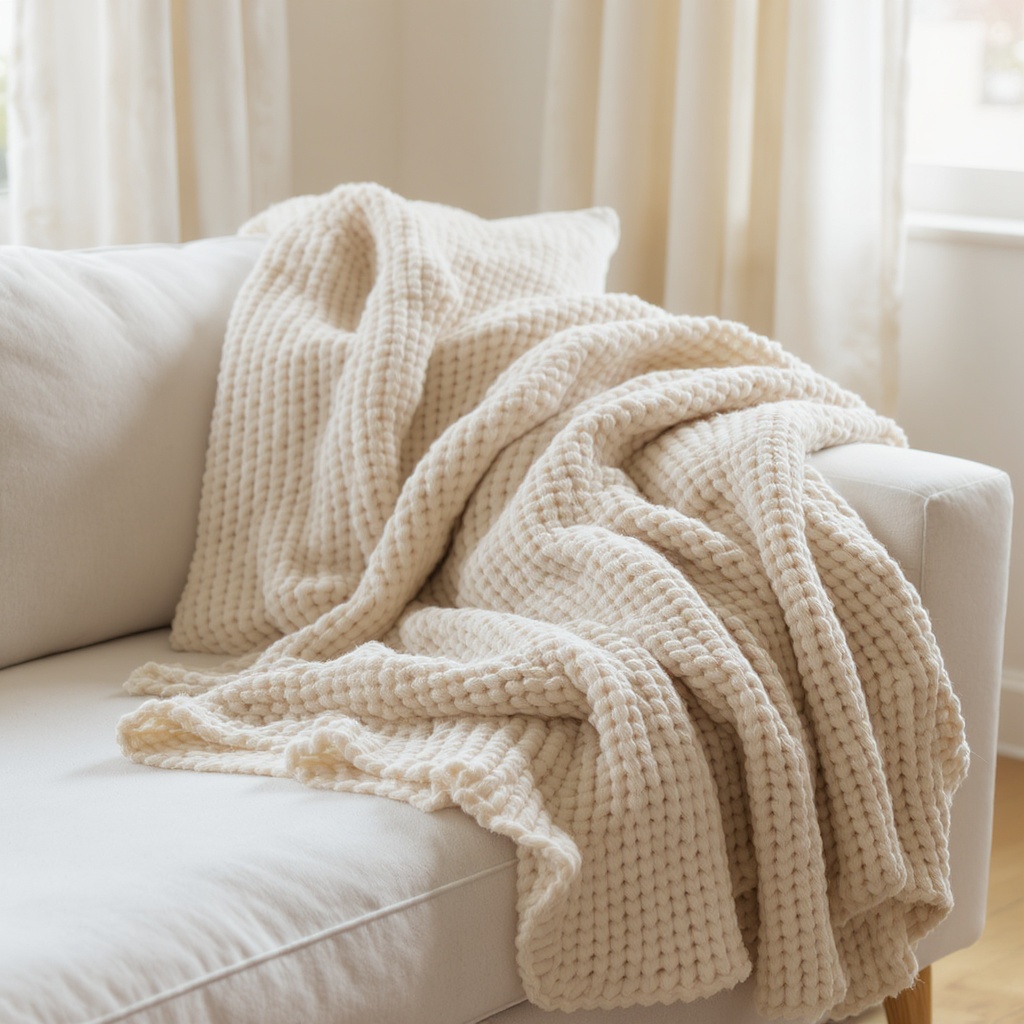 Throw Blanket — Chunky Knit