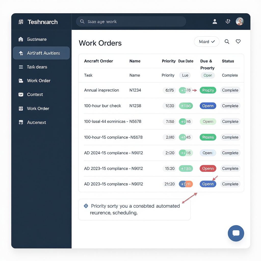 Work Orders Panel