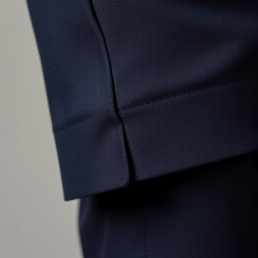 Hem and trouser crease detail