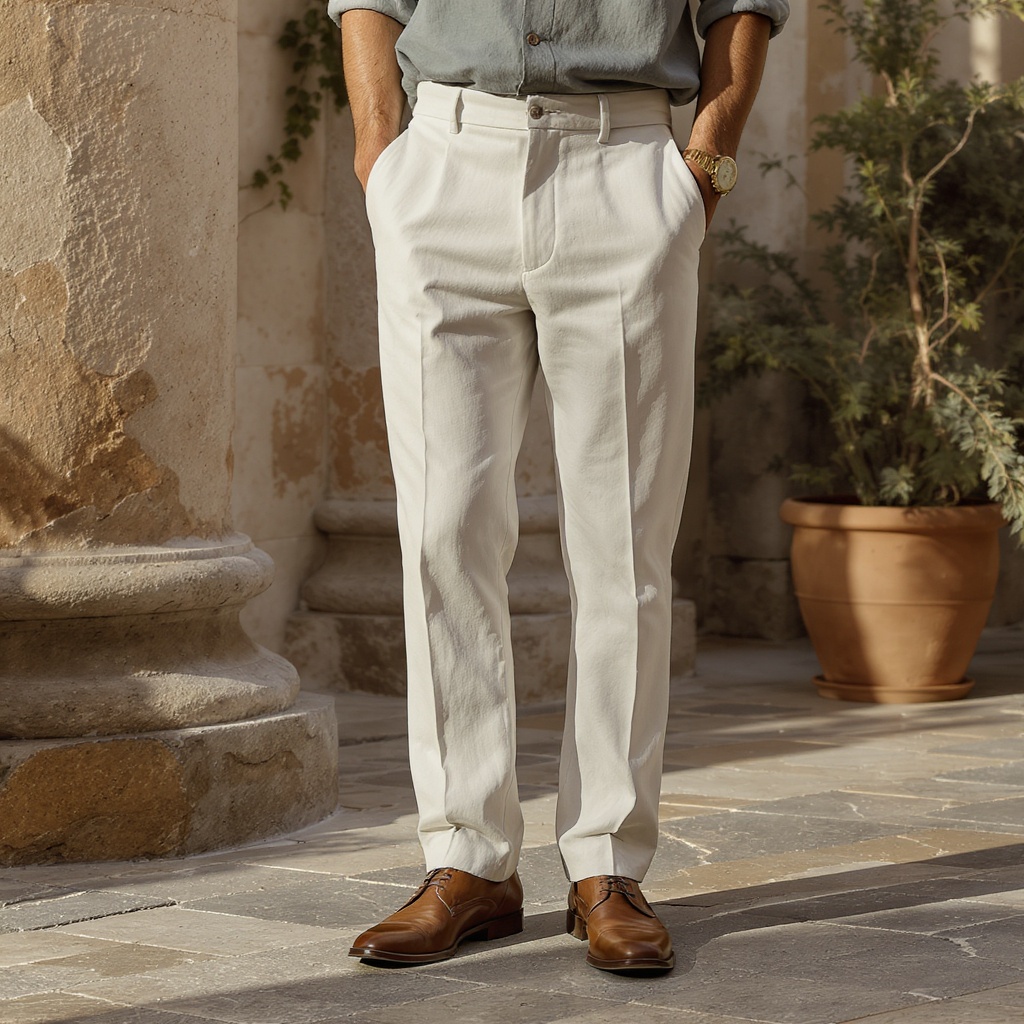 Washed Linen Trousers