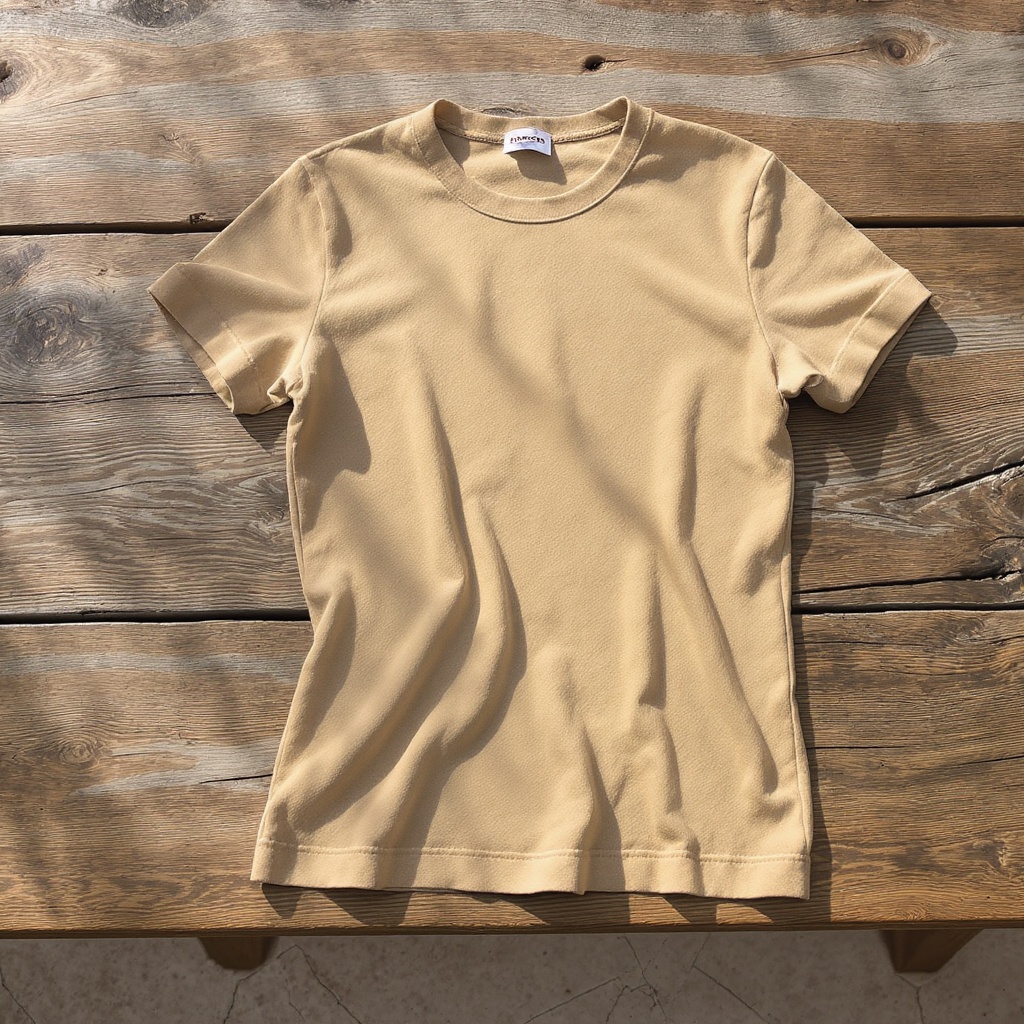 Fitted Short-Sleeve Linen Pullover
