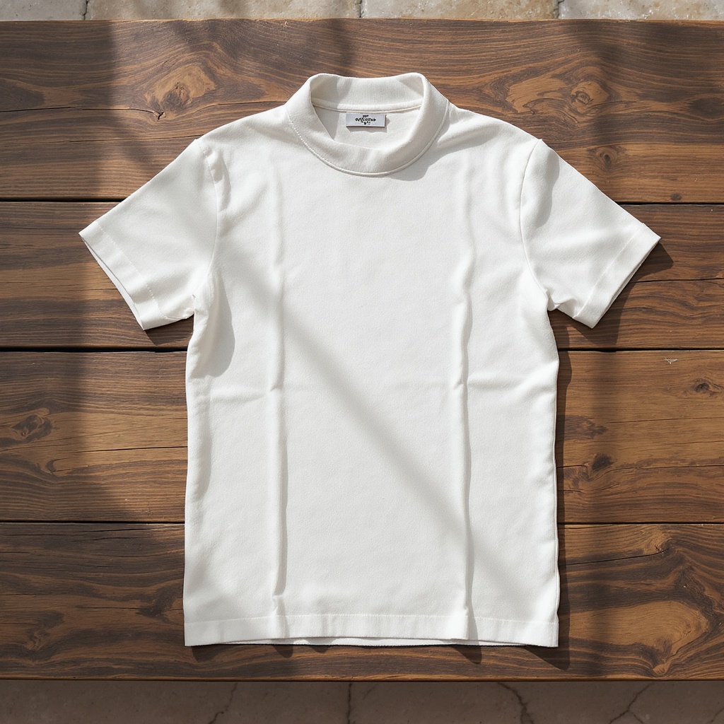 Fitted Cuban Collar Linen Pullover