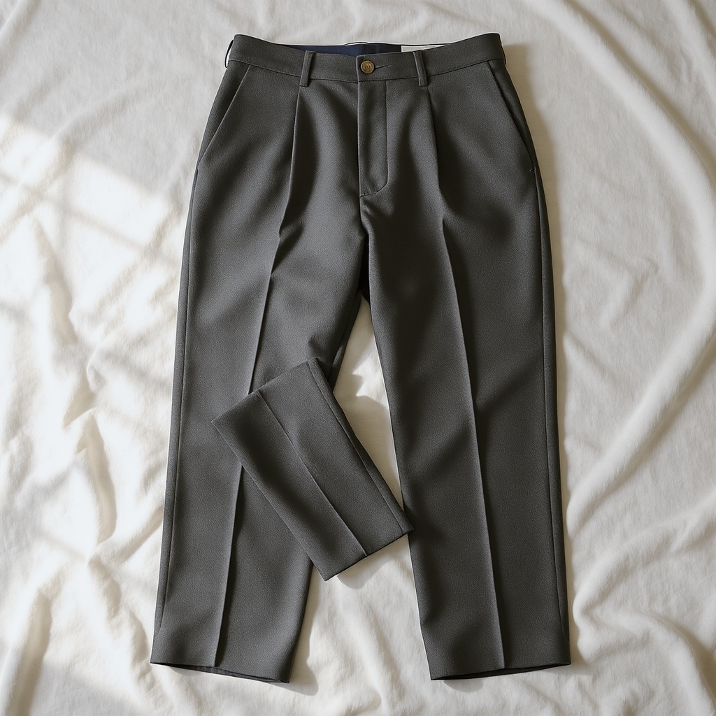 Pleated Wool Trousers