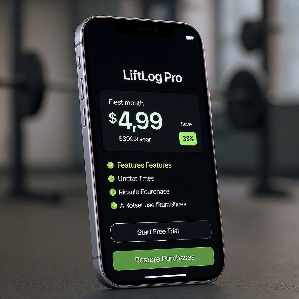 LiftLog PR tracking dashboard with e1RM curves