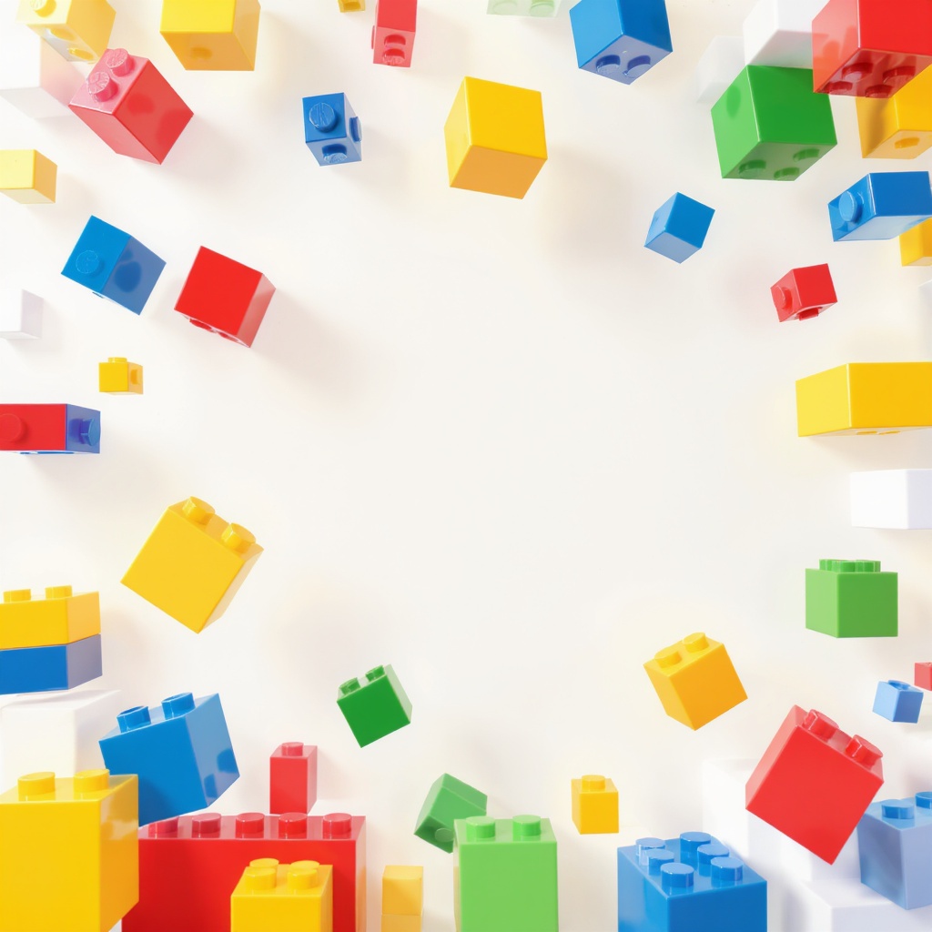 LEGO bricks being assembled