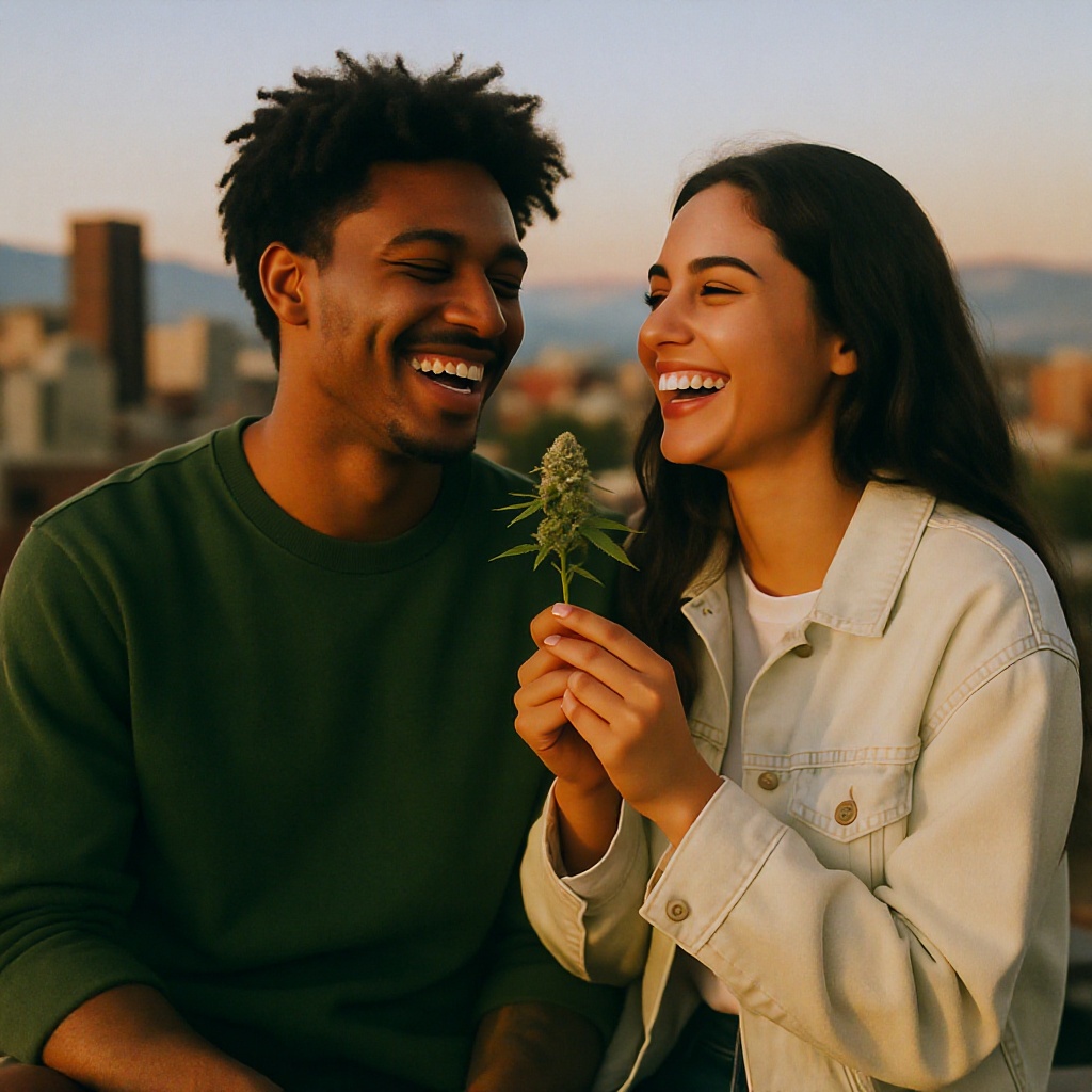 Happy couple in Colorado