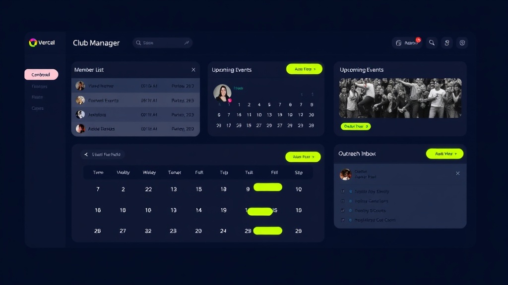 ClubOps dashboard preview