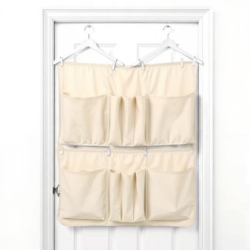 Over-Door Closet Organizer 8 Pocket Beige
