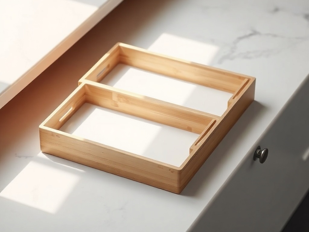 Bamboo Drawer Dividers 4-Pack