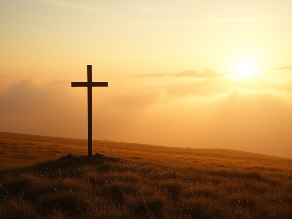 Cross at dawn