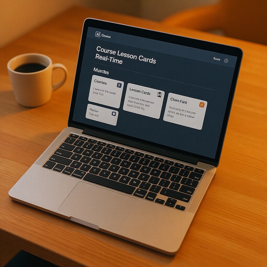 Course creation interface