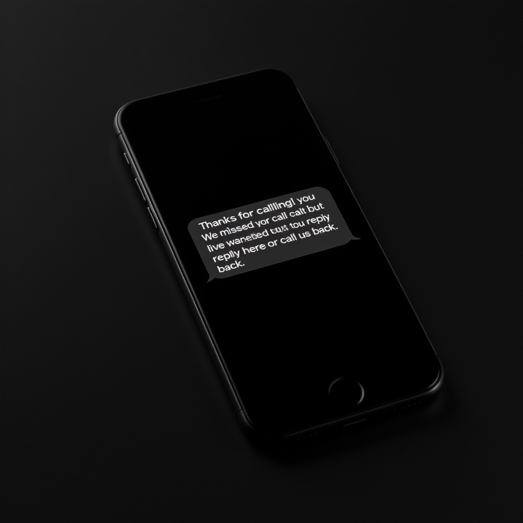 AI phone agent auto-texting missed callers