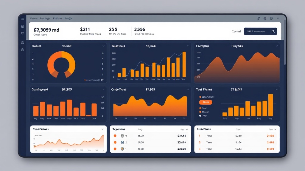 Analytics showing business metrics