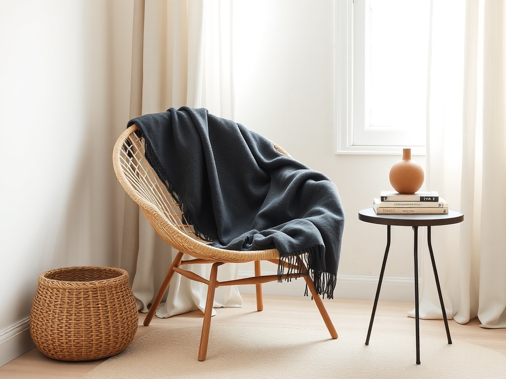 Cozy reading corner used by HueSpace