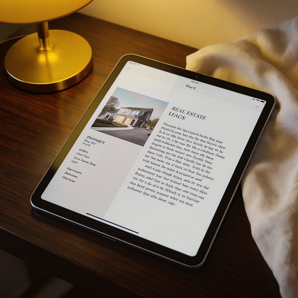 Listing description interface