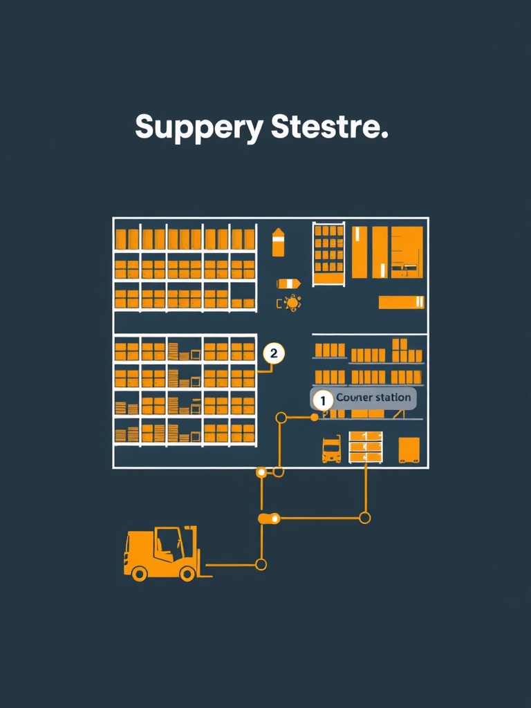 Warehouse layout diagram