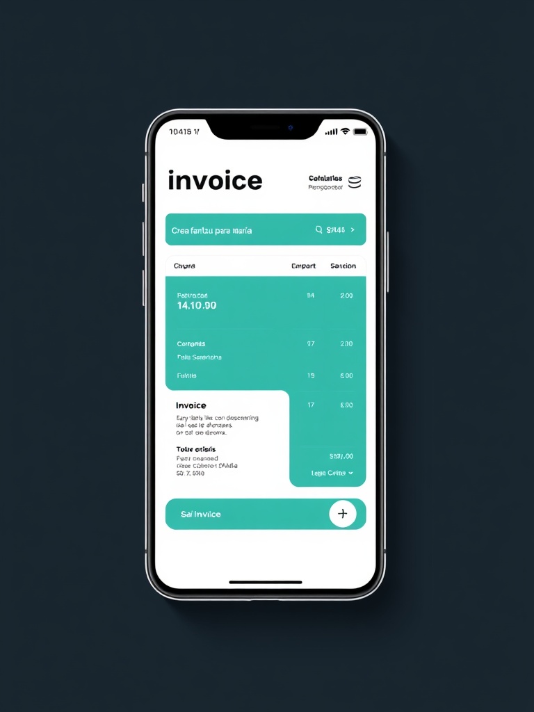 Invoice creation on mobile