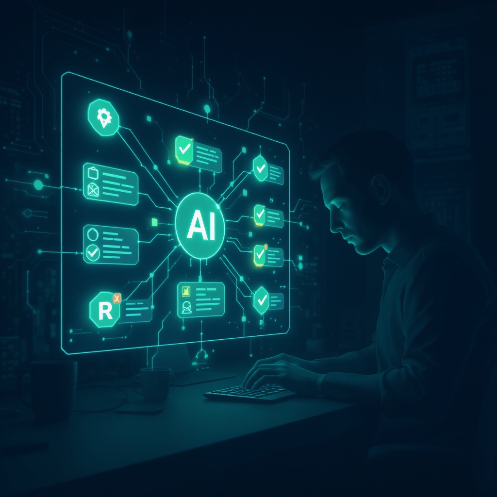 AI operations agent at work