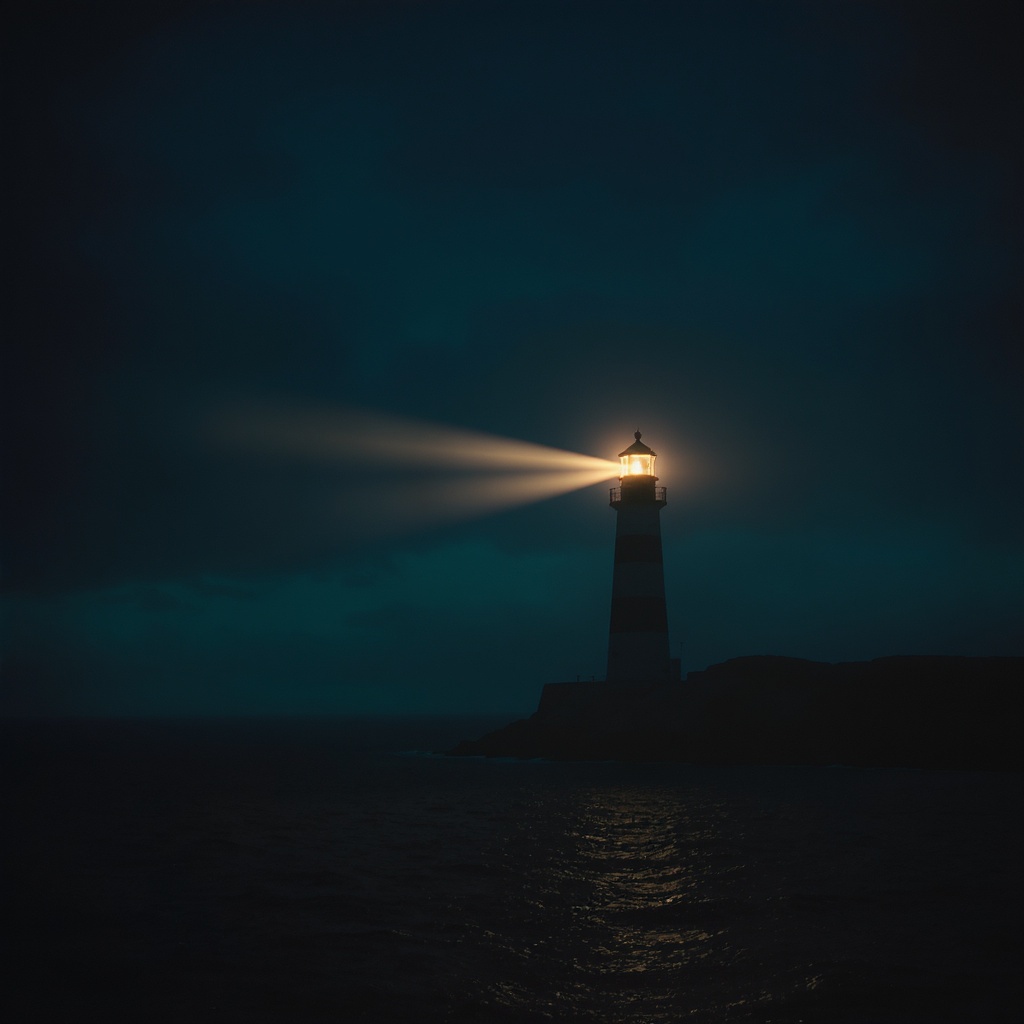 Vela — lighthouse in the dark