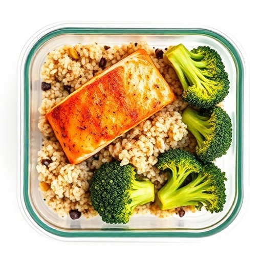 Macro-optimized meal prep container