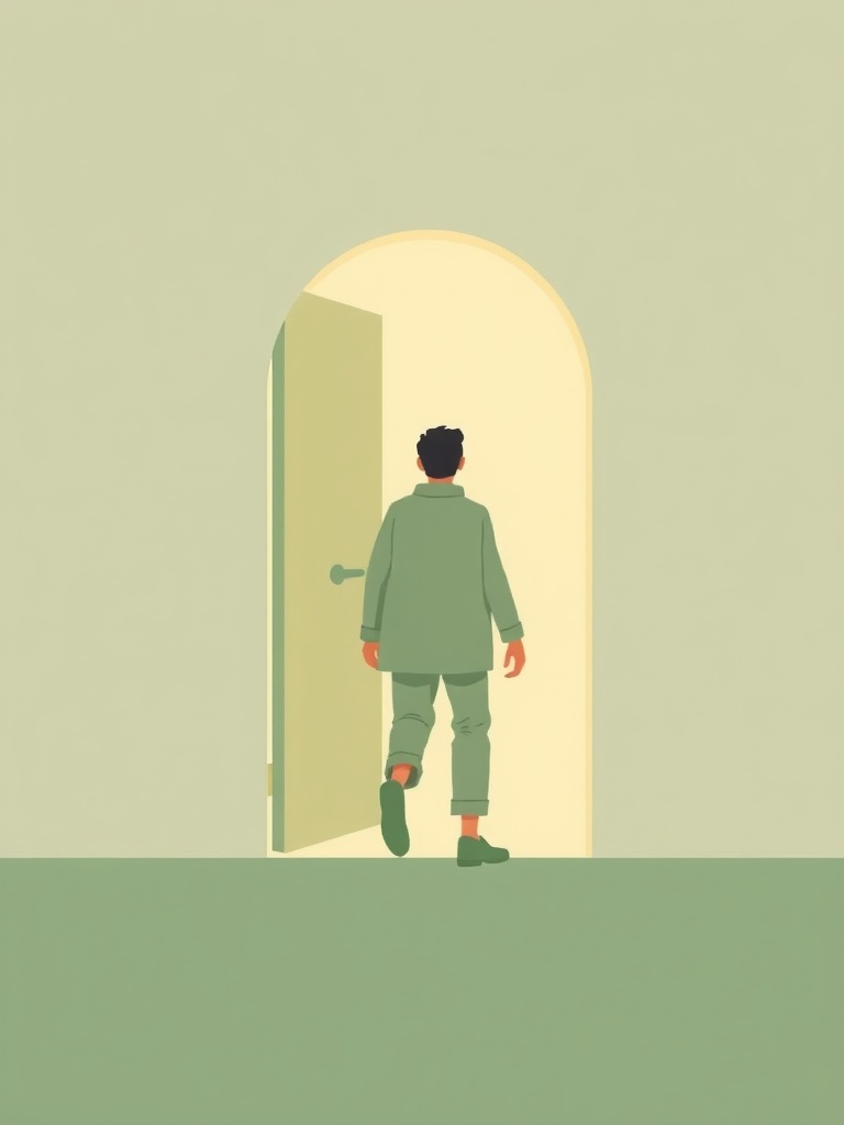 Door of light representing transformation