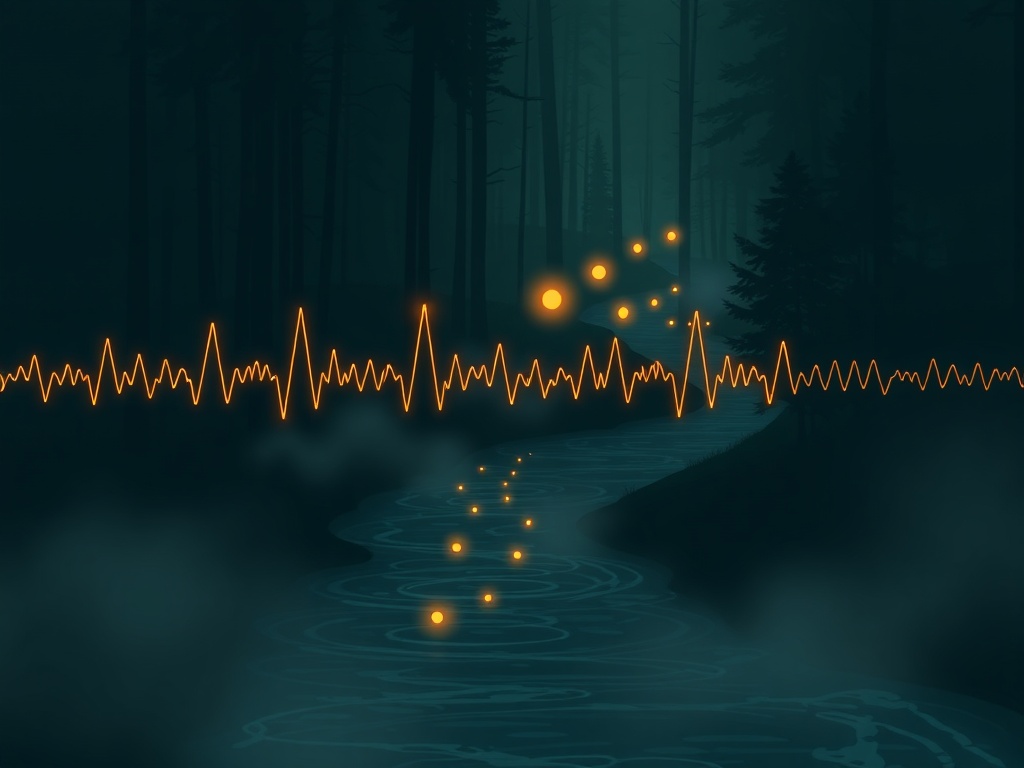 Calm health monitoring atmosphere