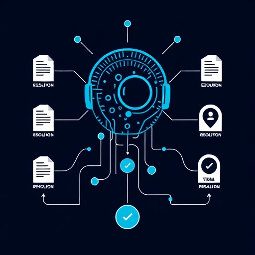 AI agent processing tickets