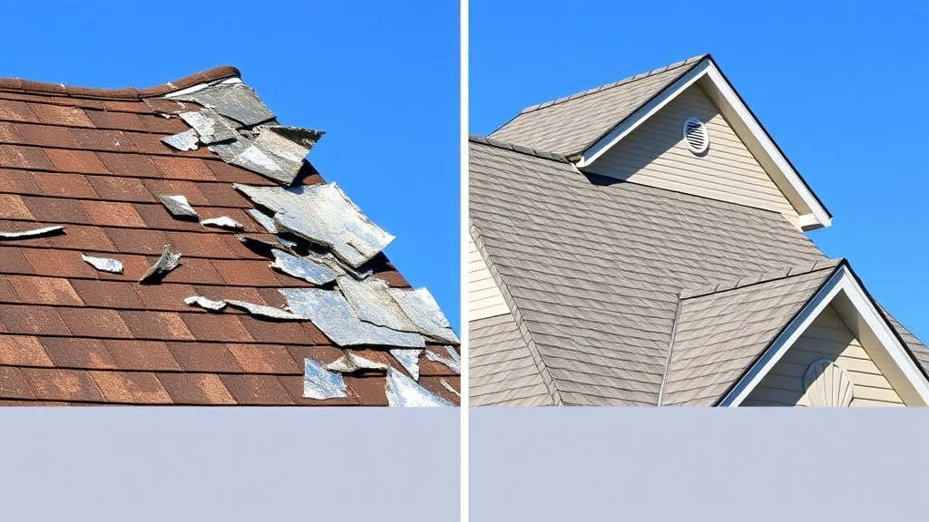 Roof inspection in progress