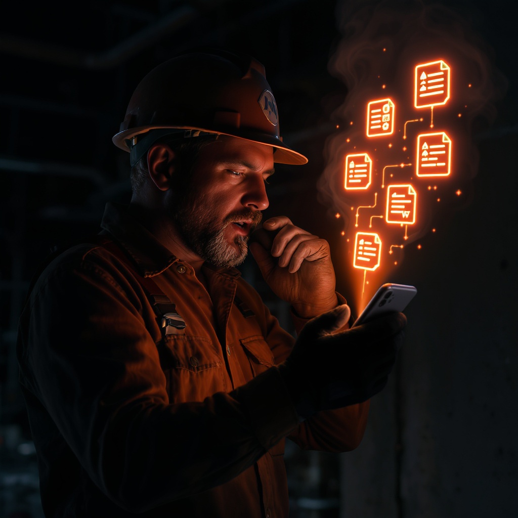 Trade worker using ForgeDocs