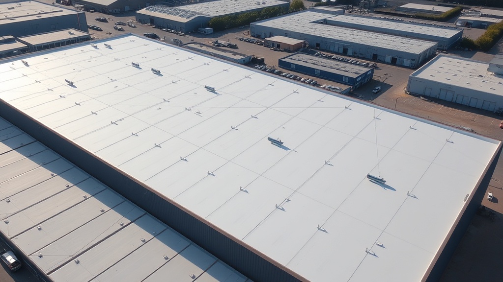 EPDM rubber membrane commercial roof