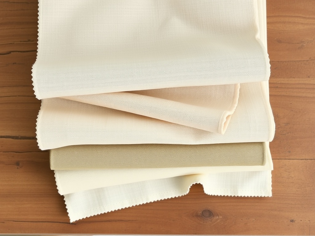 Fabric swatches in natural tones