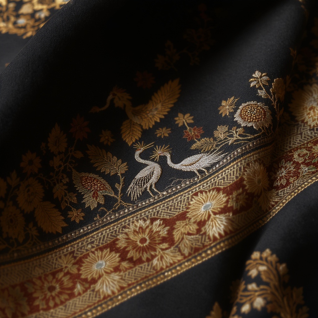 Heritage Shawl — motif detail