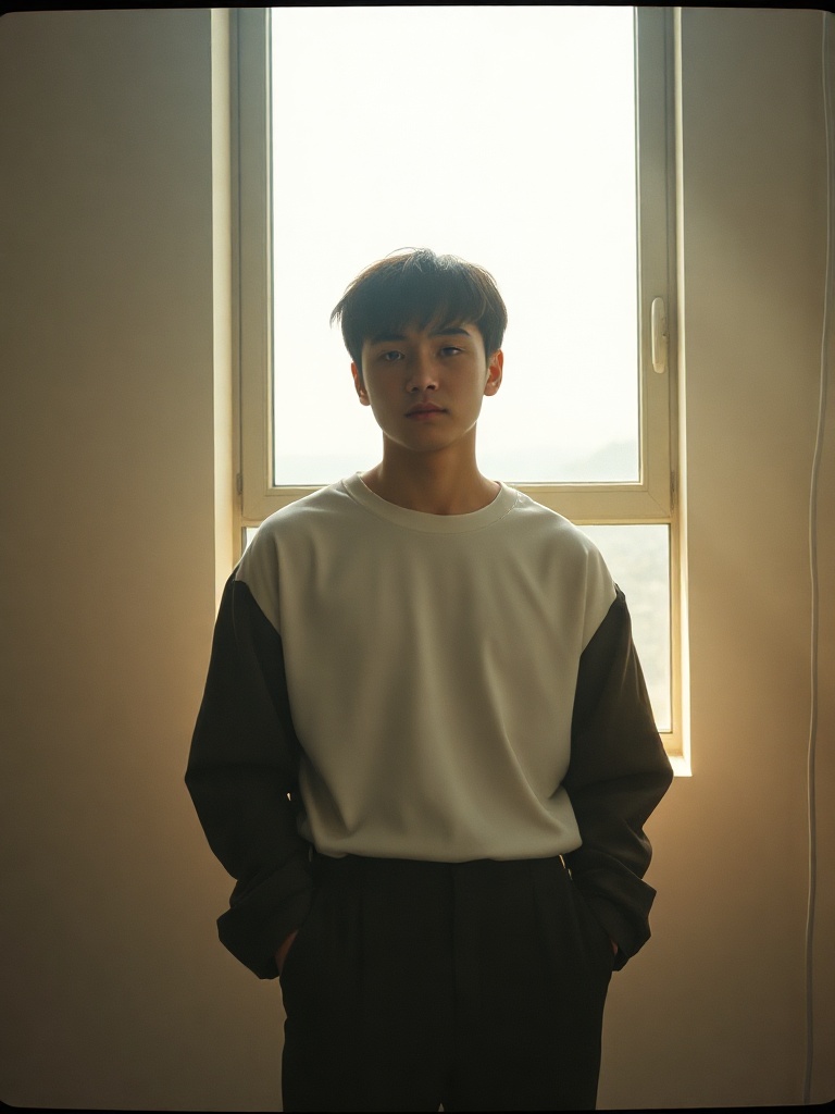Lifestyle apparel — editorial, film grain