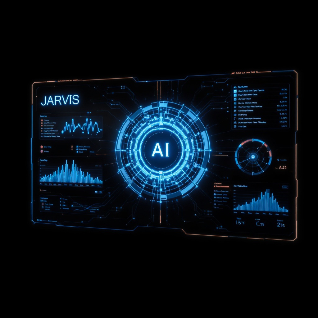 JARVIS AI system — Tony Stark neural command interface